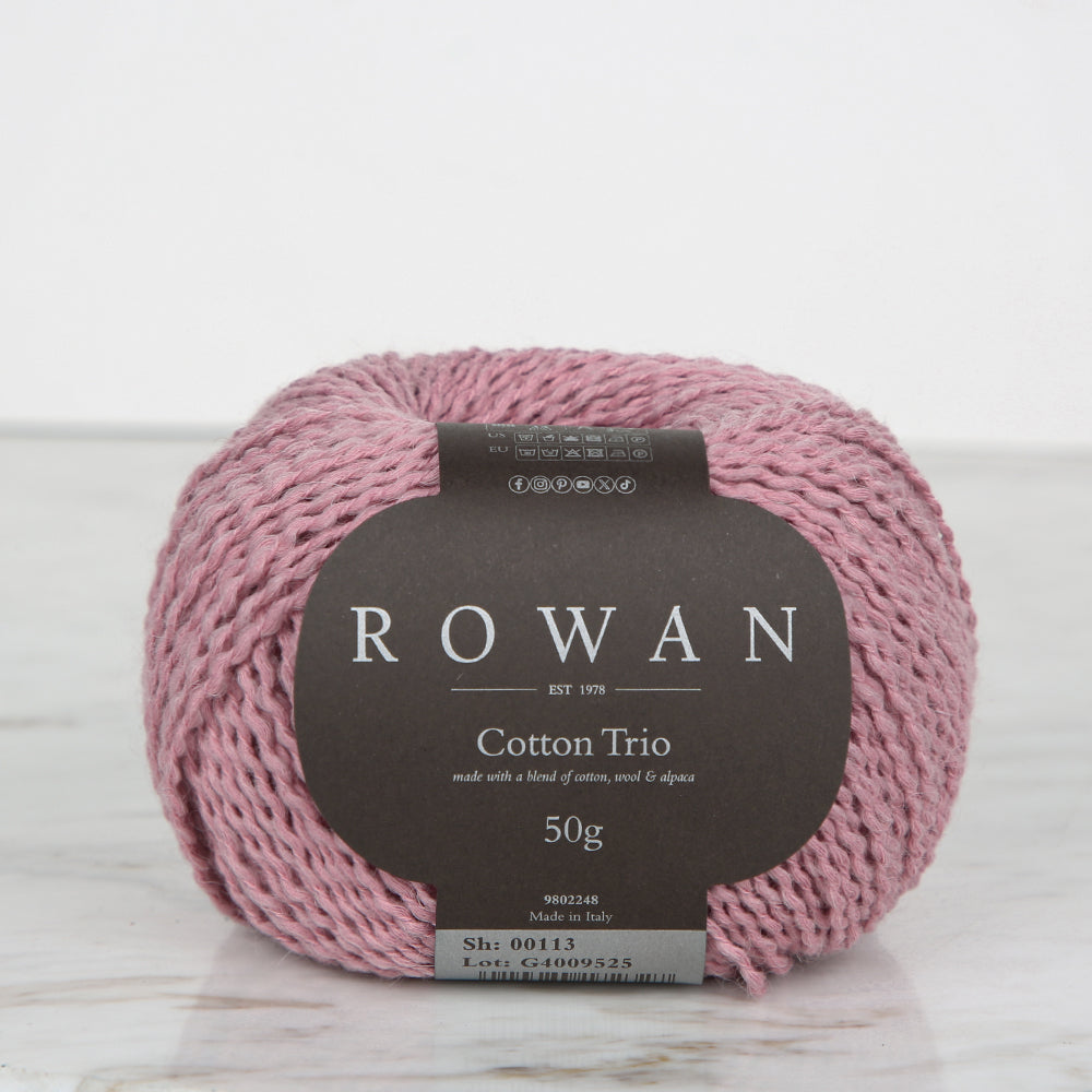 Rowan Cotton Trio Gül Kurusu El Örgü İpi - 00113